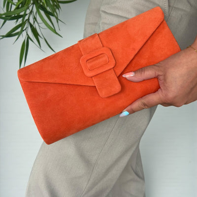 Womens Lotus ULG085 Clutch Aletta Bag - Orange