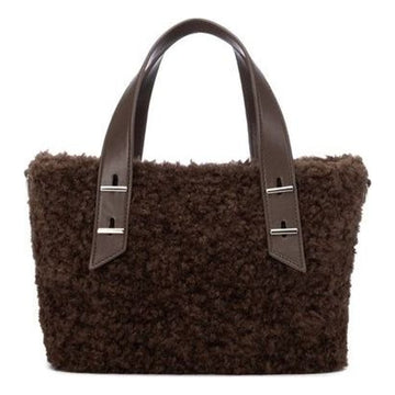 Womens Refresh 183458 Mini Fur Crossbody Bag - Brown