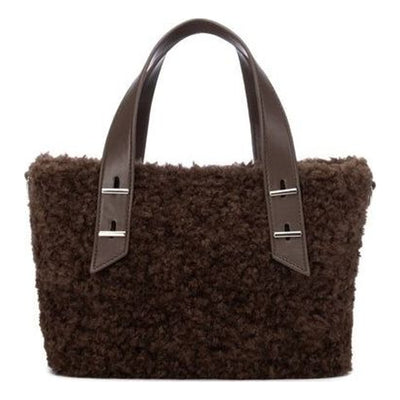 Womens Refresh 183458 Mini Fur Crossbody Bag - Brown