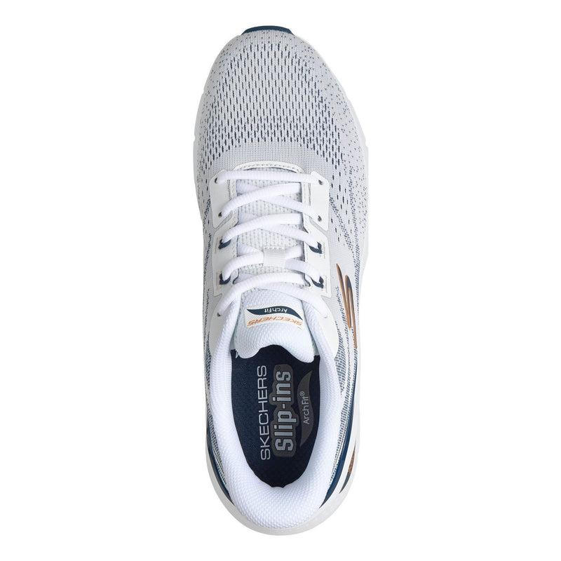 Mens Skechers Arch Fit 3.0 Slip-Ins Trainers - White / Navy