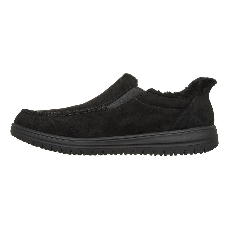 Mens Skechers Murette - Scofield Slip-Ins Slippers - Black