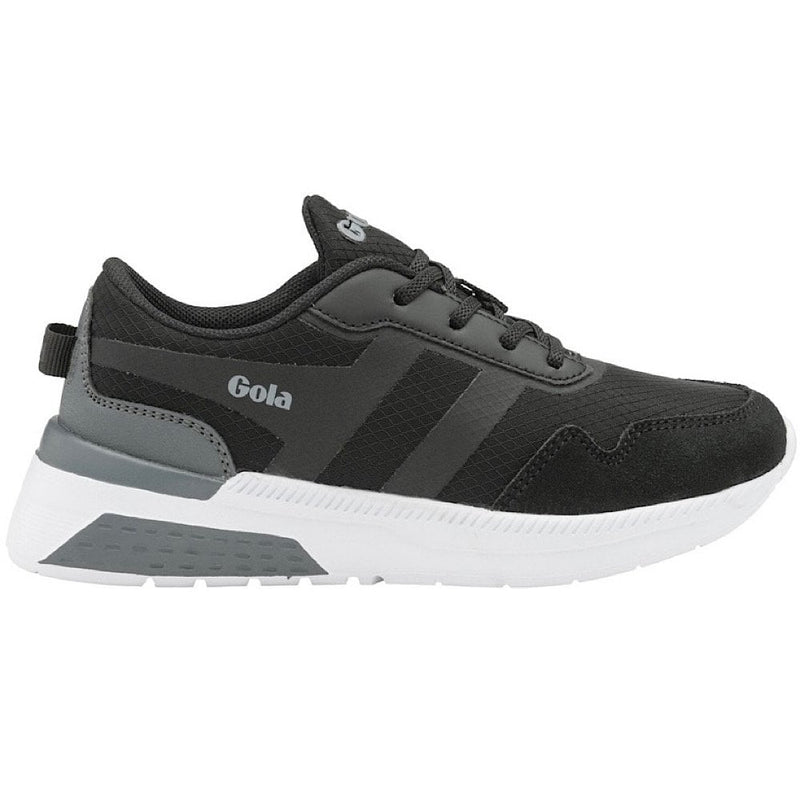 Gola Kids Atomics Black And Grey Trainers - Black