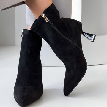 Womens Una Healy Aperture Suede Ankle Boots - Vinyl