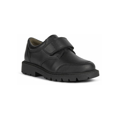 Infant Boys Geox Shaylax Black School Shoes - Black