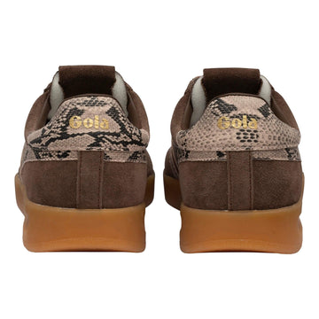 Womens Gola Cyclone Snake Trainers - Root/Cameo/Gum