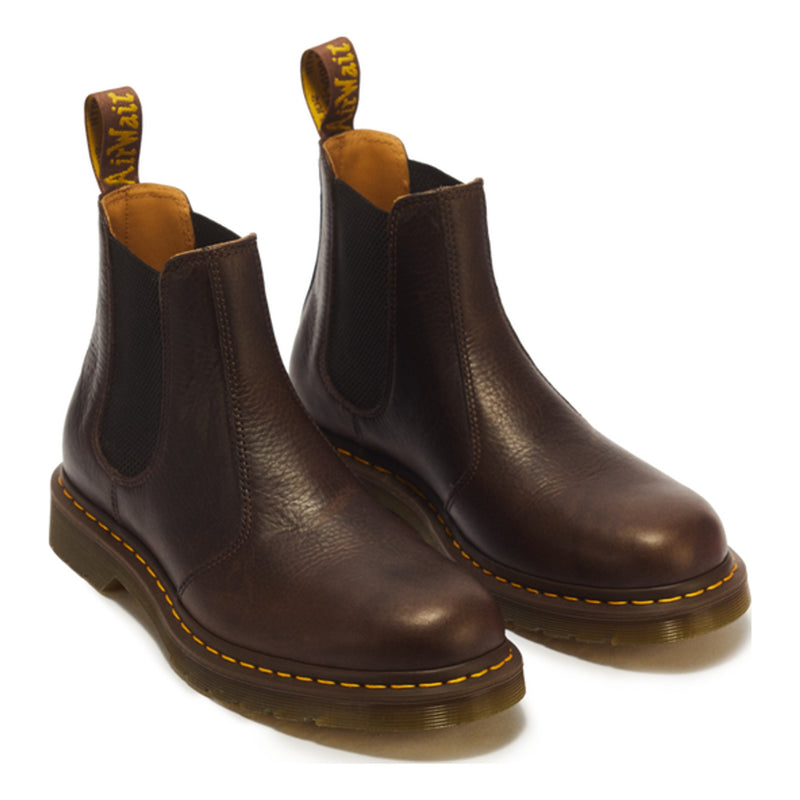 Unisex Dr. Martens 2976 Ambassador Dark Brown Leather Chelsea Boots - Dark Brown