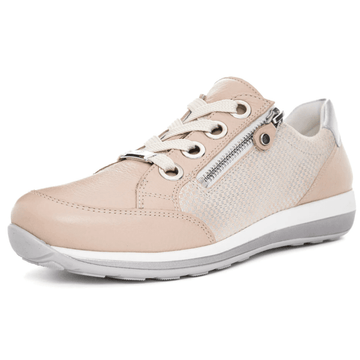Womens Ara Osaka Side Zip Trainers - Sand