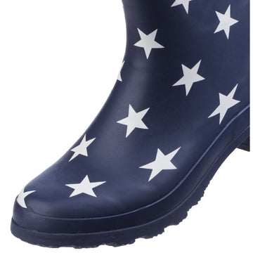 Womens Cotswold Badminton Star Waterproof Wellingtons - Star