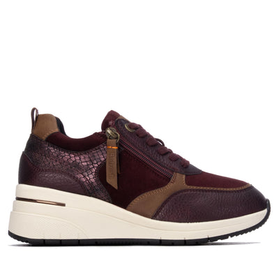 Womens Refresh 176177 Burgundy Trainers - Burgundy