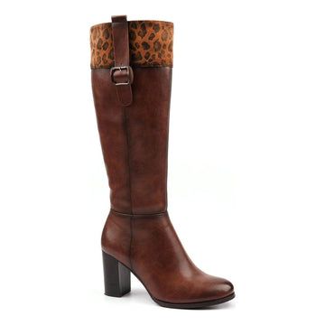 Womens Lunar Shayla Tan Long Boots - Tan