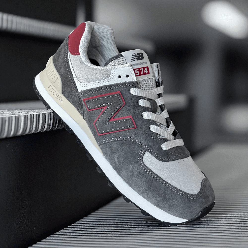 New Balance Mens 574 Suede Trainers