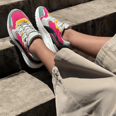 Womens Lloyd & Pryce Berard Multi Lace Up Trainers - Forest - Forest