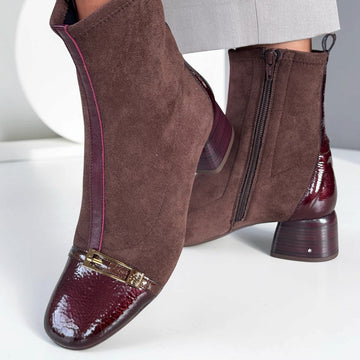 Womens Hispanitas 265016 Espresso Varsovia Ankle Boots - Espresso