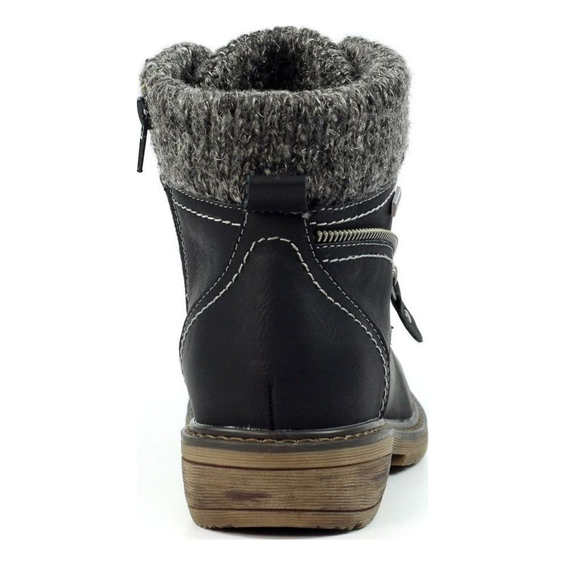 Womens Lunar Benson III Black Waterproof Ankle Boots - Black