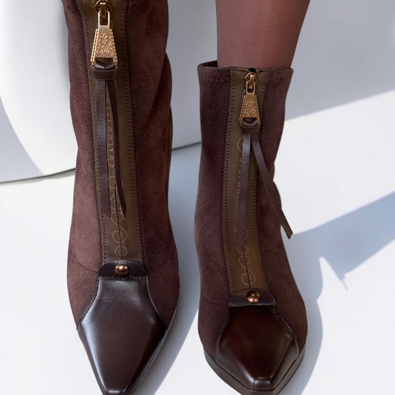 Womens Hispanitas 265085 Bangkok Ankle Boots - Espresso