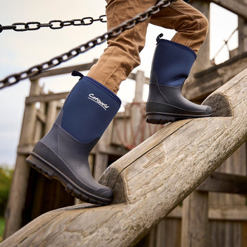 Kids Cotswold Hilly Neoprene Wellingtons - Blue