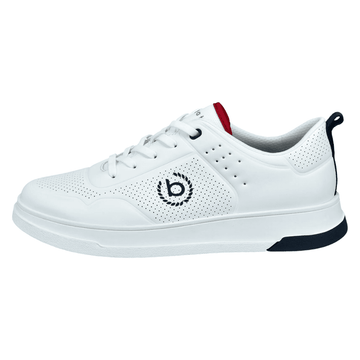 Bugatti Mens AA507 White Perforated Trainers - White