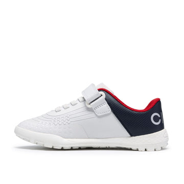 Boys Clarks CICA Goal Kid Football Shoes - White