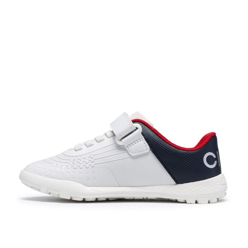 Boys Clarks CICA Goal Kid Football Shoes - White