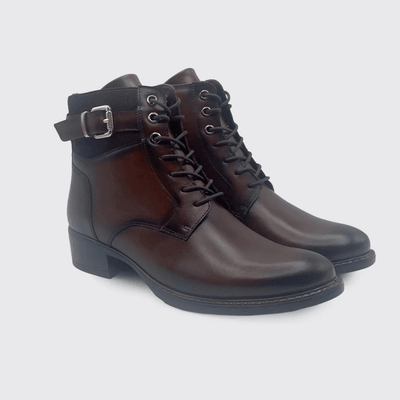 Dubarry Womens Case Biker Boots- Chestnut - Chestnut