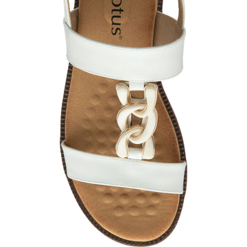 Womens Lotus ULP316 Joana Sandals - White
