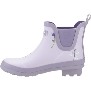 Womens Cotswold Wildflower Ankle Wellingtons - Lilac
