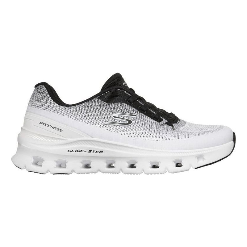Womens Skechers 150437 Glide Step Pro Soft Mirage Trainers - White Black