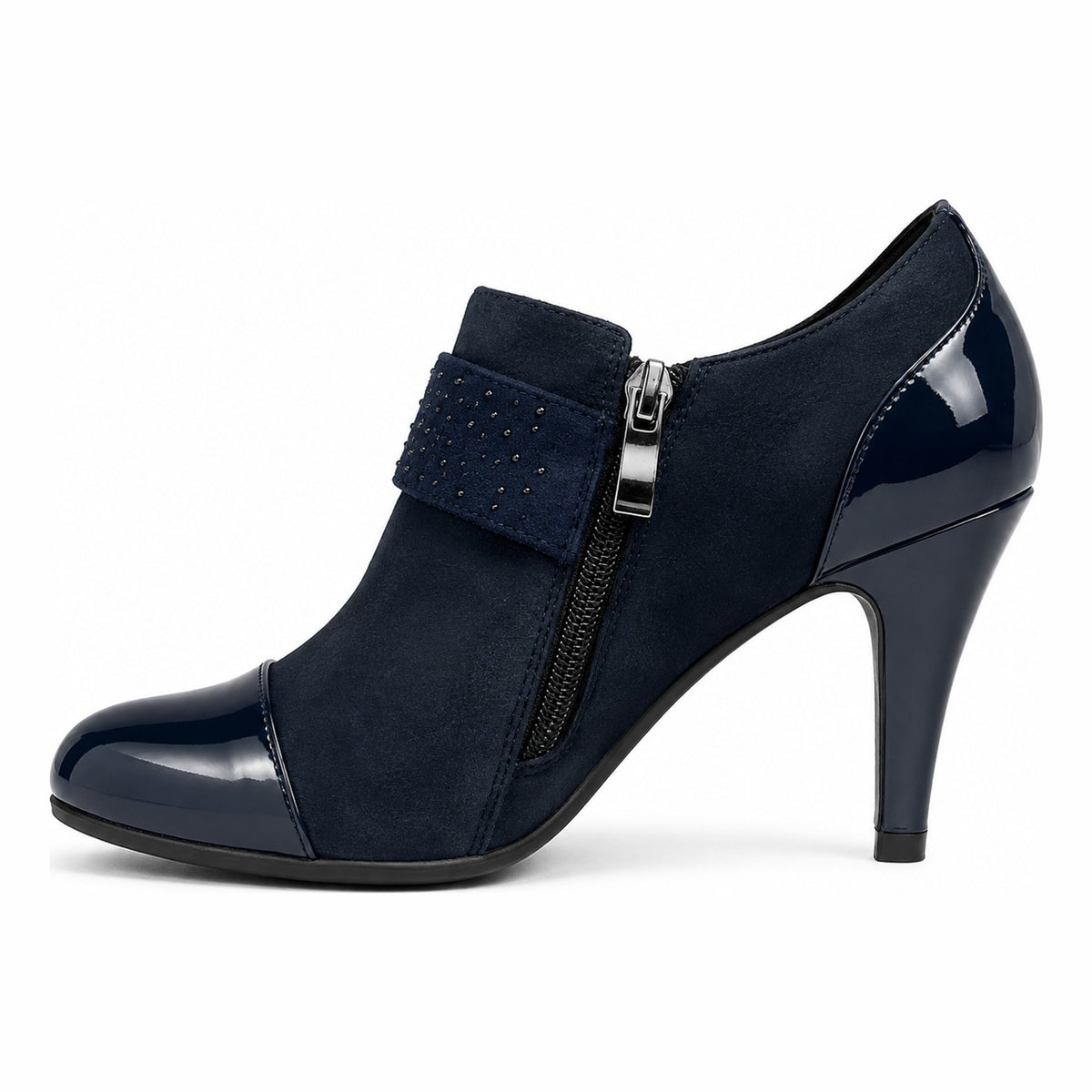 Womens Redz F2214 Flare Heel Shoe Boots