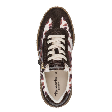 Womens Tamaris 83739 Side Zip Trainers - Cow