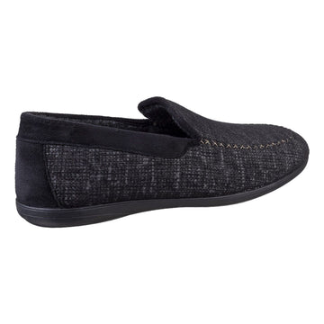 Mens Cotswold Stanley Slippers - Black
