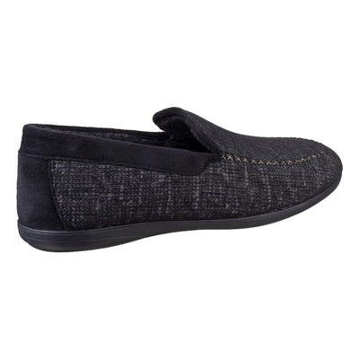 Mens Cotswold Stanley Slippers - Black