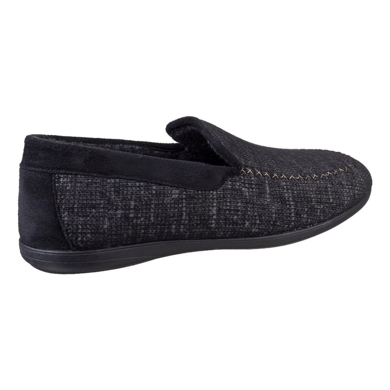 Mens Cotswold Stanley Slippers - Black