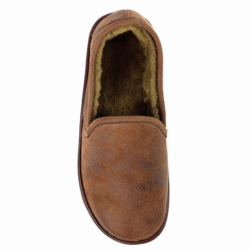 Mens Lazy Dogz Manor II Brown Slippers - Brown