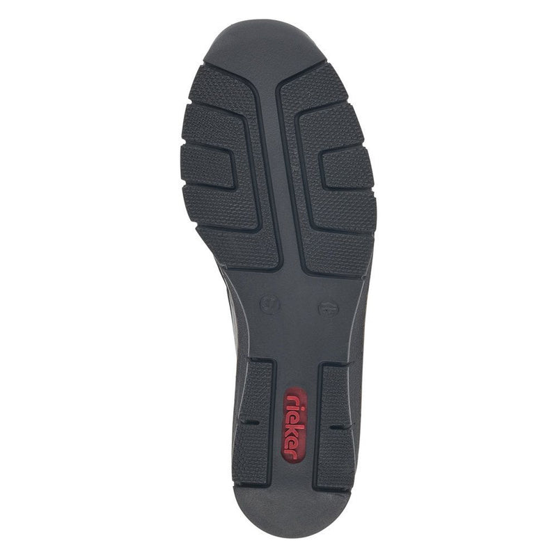 Womens Rieker 53771 Wedged Loafers - Black