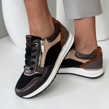 Womens Lotus Venus ULS609 Trainers - Brown / Black