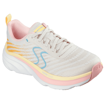 Womens Skechers D'Lux Vapor Trainers - Natural Multi