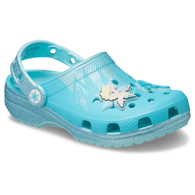 Infant Crocs Toddler Classic Frozen Elsa Clogs - Blue