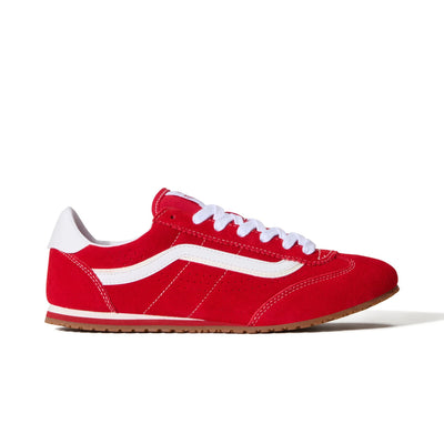 Womens Vans Super Lowpro Trainers - Racing Red