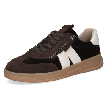 Womens Caprice 23608 Dark Brown Combi Trainers - Dark Brown Combi