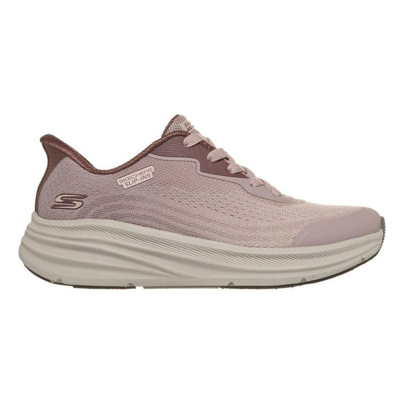 Womens Skechers 117760 Bobs Skillz - Airy Stride Trainers - Light Mauve