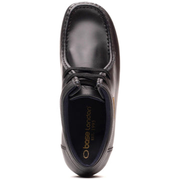 Mens Base London Koko Casual Lace-up Shoes - Black