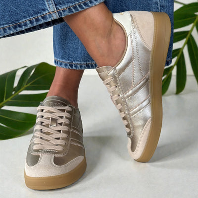 Womens Gola Viper Trainers - Gold
