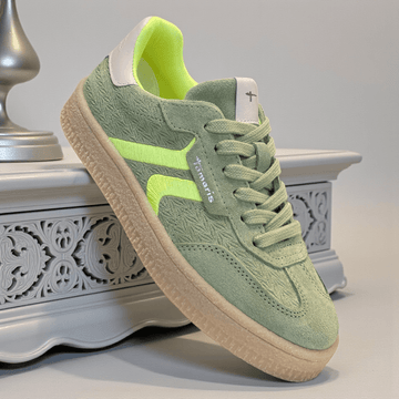 Womens Tamaris 23723 Gumsole Trainers - Sage