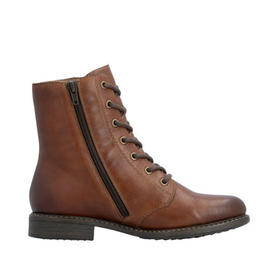 Womens Rieker 74805 Cognac Boots - Cognac
