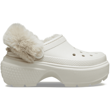 Womens Crocs Stomp Lined Clog - Stucco Natural Beige
