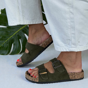 Womens Lunar Pecan Sandals - Sage