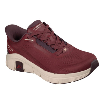 Mens Skechers Flex - Zayder Slip-Ins Trainers - Burgundy