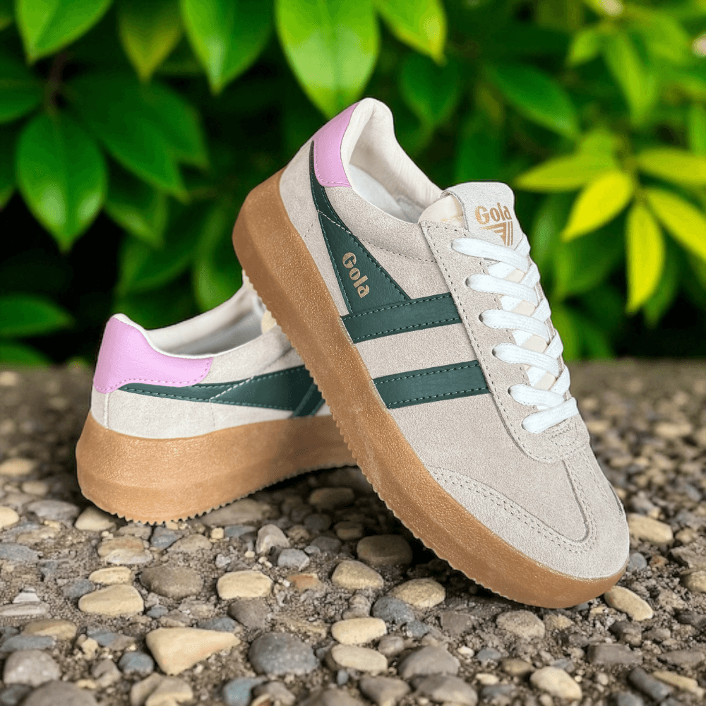 Womens Gola Athena Beige Trainers