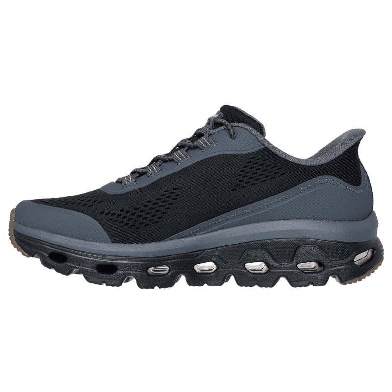 Mens Skechers Slip Ins Glide Step Sole Trainers - Black