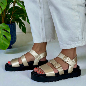 Womens Una Healy Dreams Sandals - Gold